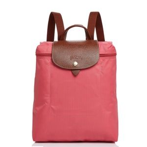 Longchamp Le Pliage Nylon Backpack FLOWER PINK New